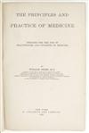 OSLER, WILLIAM, Sir. The Principles and Practice of Medicine. 1892